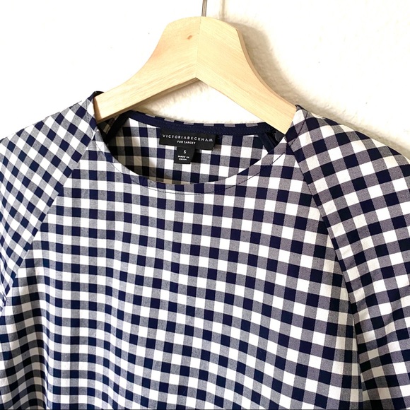 Victoria Beckham for Target gingham peplum top - Picture 5 of 7
